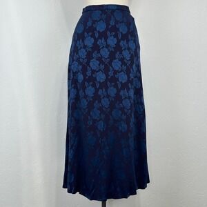 Vintage Womens Whimsigoth Goth Fairy Skirt Sz 8 Dark Floral Pearlescent Purple